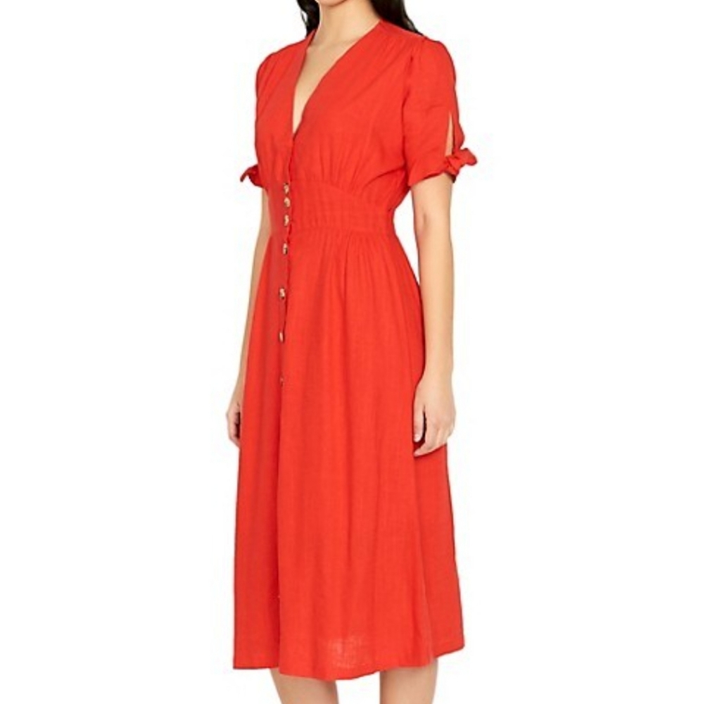 Buffalo David Bitton Red Midi Dress